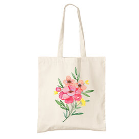 Bavlněná taška Růžová kytice
