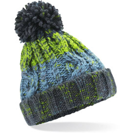 Dětská čepice, zeleno-modrá