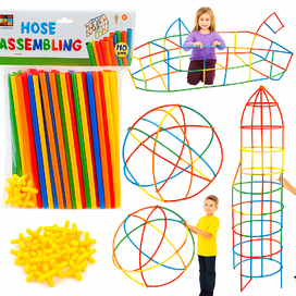 Konštrukčné slamky – Edukačná stavebnica 110 dielov