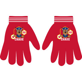 Dětské zimní rukavice Paw Patrol – Chase, červené (univerzální velikost)