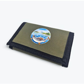 Zelená peněženka Ryba v kruhu