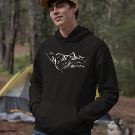 Pánská mikina s kapucí Turistika