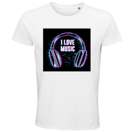 Pánské tričko I love music