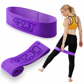 FLEX BAND Textilní posilovací pásek FIALOVÁ VELMI PEVNÁ 4/5 (16-22kg)