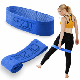 FLEX BAND Textilní posilovací pásek MODRÁ PEVNÁ 3/5 (10-15kg)