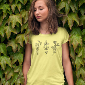 Dámské  tričko 3 divoké květiny