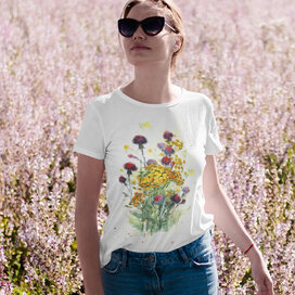 Dámské  tričko Letní luční květiny
