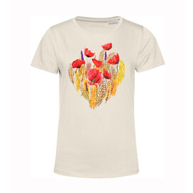 Dámské tričko Mák a pšenice srdcové