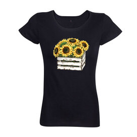 Dámské tričko Slunečnice v přepravce