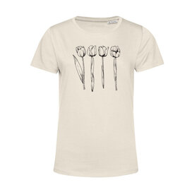 Dámské tričko Tulipány skica