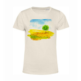 Dámské  tričko Krajinomalba Strom na louce