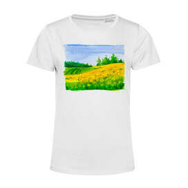 Dámské  tričko Krajinomalba Zelená louka