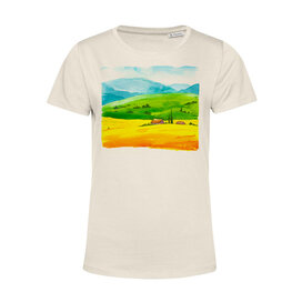 Dámské  tričko Krajinomalba Žlutá pole