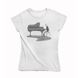 Dámské tričko Malovaný klavírista