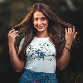 Dámské tričko Polní květiny fialové