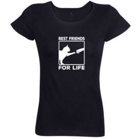 Dámské tričko Kočka best friends
