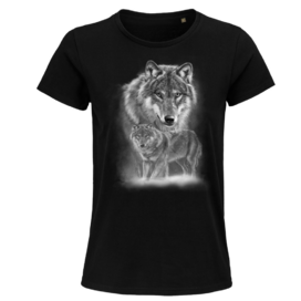 Dámské  tričko Vlci černé