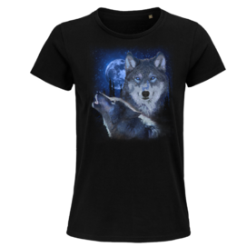 Dámské  tričko Vlci za úplňku