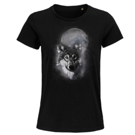 Dámské  tričko Vlk v mlze