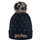 Dívčí zimní čepice Harry Potter – černá se zlatými detaily velikost 56