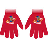 Dětské zimní rukavice Paw Patrol – Chase, červené (univerzální velikost)