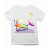 Dětské tričko Barevný buldozer