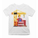 Dětské tričko Stavbař a jeřáb