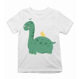 Dětské tričko Dinosaurus a ptáček