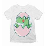 Dětské tričko Dinosaurus růžové vajíčko