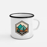 Smaltovaný hrnek Nature is Life, bílý, 300ml