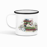 Smaltovaný hrnek Knihy