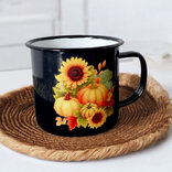 Smaltovaný hrnek Podzim, 350ml