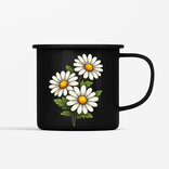 Smaltovaný hrnek Kopretiny, 350ml