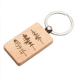 Dřevěná klíčenka Tři stromy