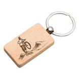 Dřevěná klíčenka Cyklista