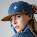 Kšiltovka semiš Strom, semiš modrá