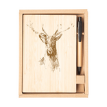Dřevěný zápisník Jelen