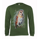 Mikina pozorujúca sova