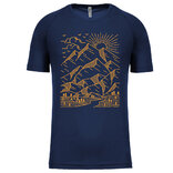 Pánské funkční tričko Skica hor