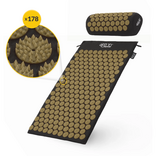 CLASSIC SET Akupresurní podložka s polštářkem, černo-zlatá