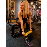 FLEX BAND Textilní posilovací pásek ŽLUTÁ EXTRÉMNĚ PEVNÁ 5/5 (23-29kg)