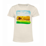 Dámské  tričko Krajinomalba Balíky sena