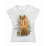 Dámské tričko Sedící liška