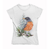 Dámské tričko Pták na větvi