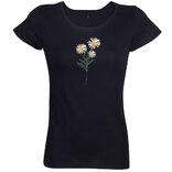 Dámské tričko Kopretinka, černé