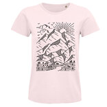 Dámské  tričko Skica hor