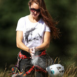 Dámské tričko Horolezec na skále