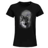 Dámské  tričko Vlk v mlze