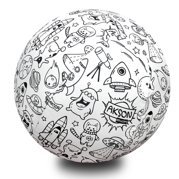 Balónová lopta na vymaľovanie – vesmír 30 cm - 0668543d-db61-44e1-a210-129cbdc87a47