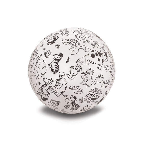 Balónová lopta na vymaľovanie – zvieratká 30 cm - 96d90cac-fbf0-457c-bd94-43bdb4d371de